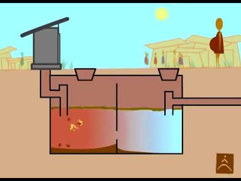 Nguyên lý hoạt động của bể tự hoại 2 ngăn
