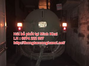 hút bể phốt tại minh khai