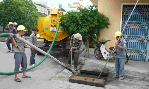 Thông tắc cống hút bể phốt tại Hoàng Văn Thái giá rẻ nhất Hà Nội
