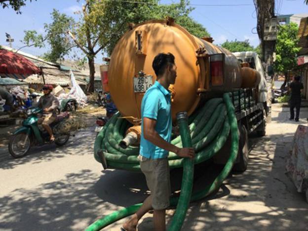 hút bể phốt tại lý nam đế