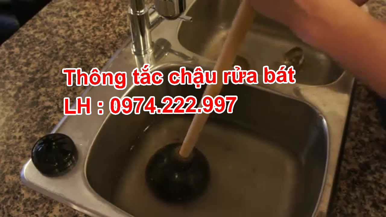 thông tắc chậu rửa bát