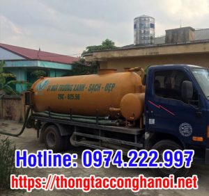 Hút bể phốt tại trường mầm non Kim Long B