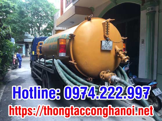 thông tắc cống hút bể phốt