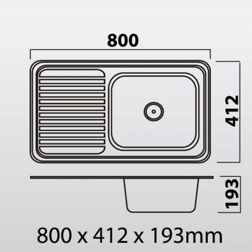 Kích thước bồn rửa chén