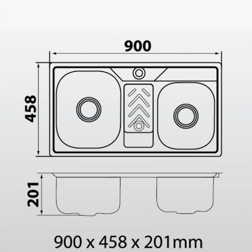 Kích thước bồn rửa chén