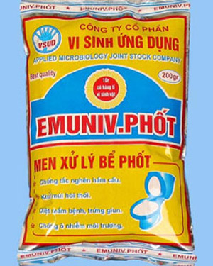 men xử lý bể phốt Emuniv.phốt