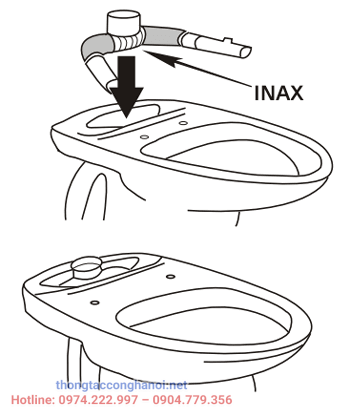 lắp đặt bồn cầu INAX