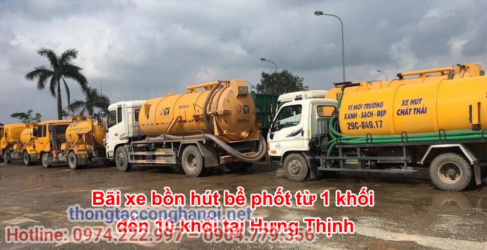 xe bồn hút bể phốt