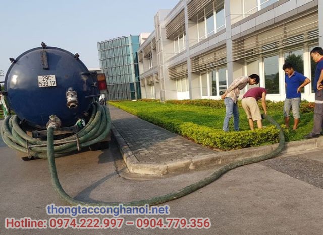 Dịch vụ hút bể phốt tại huyện Mê Linh