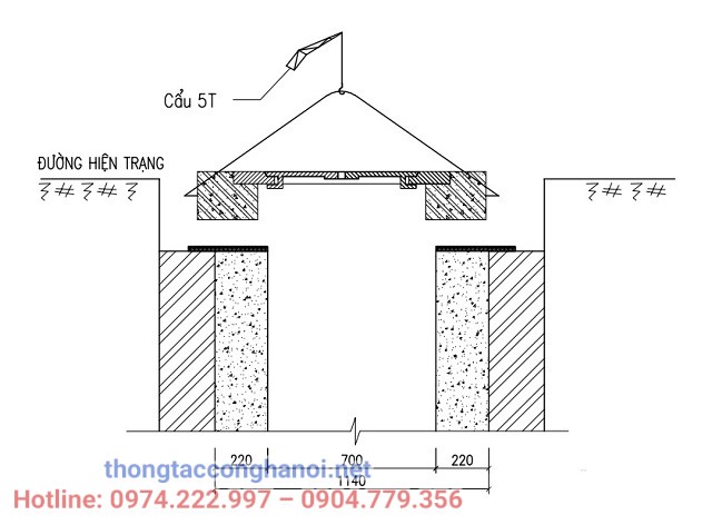 Lắp đặt thi công hố ga