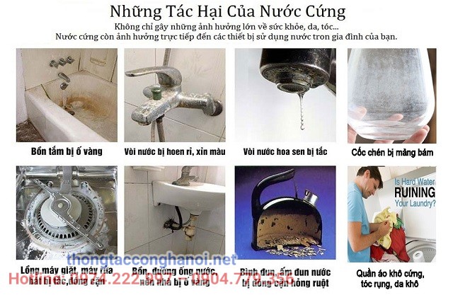 tác hại của nước cứng