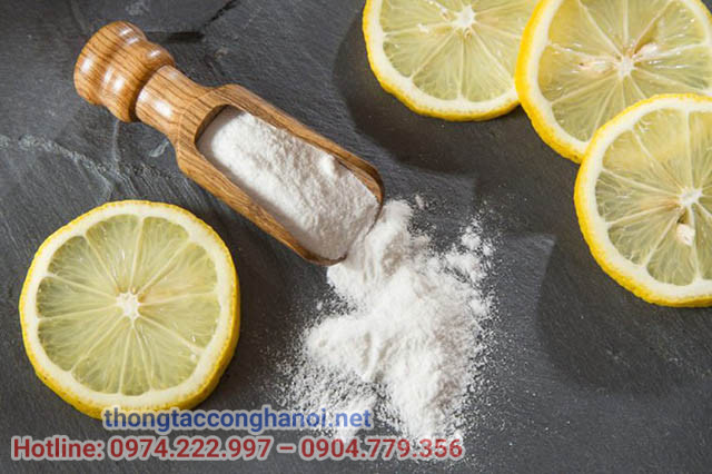 Sử dụng baking soda và chanh