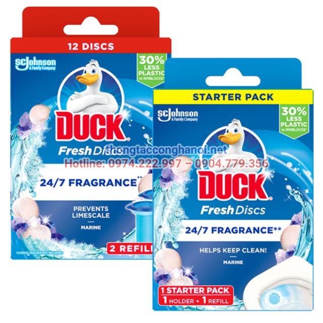 Viên tẩy bồn cầu Duck Fresh Discs