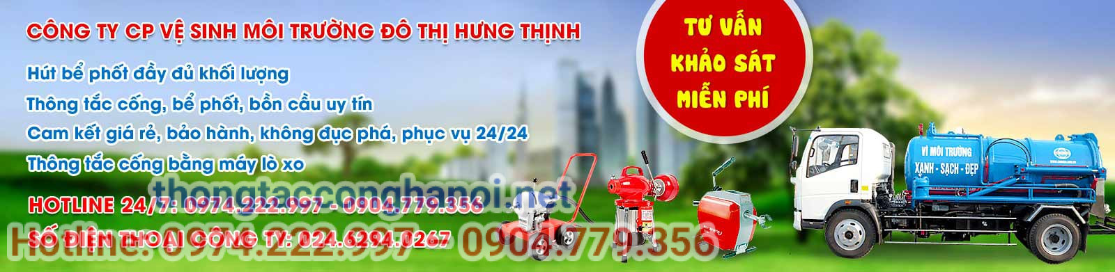 Công ty CP vệ sinh môi trường đô thị Hưng Thịnh 