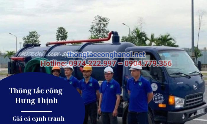 Dịch vụ thông tắc cống Hưng Thịnh - Giá cả cạnh tranh