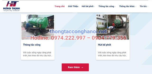 Hưng Thịnh là đơn vị hút bể phốt uy tín tại thị trường miền bắc