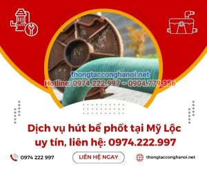 hút bể phốt tại Mỹ Lộc