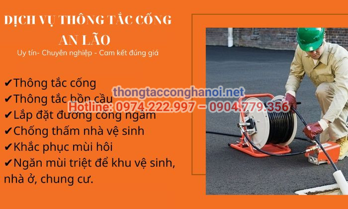 Thông tắc cống tại An Lão với chất lượng hàng đầu