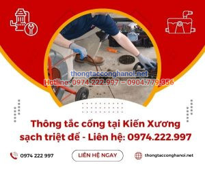 Thông tắc cống tại Kiến Xương