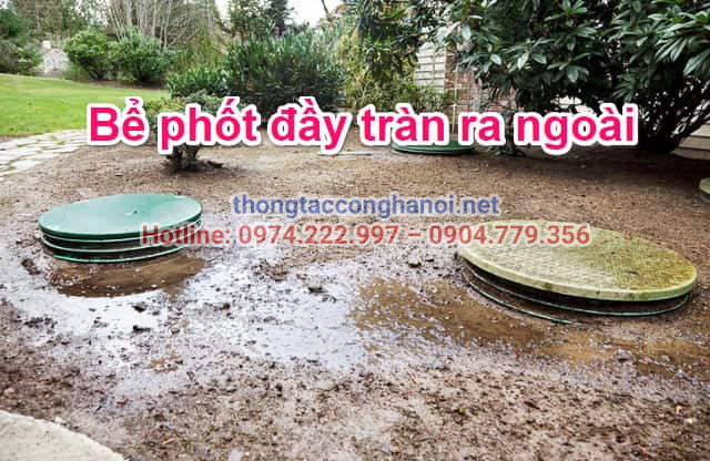 Bể phốt đầy cần được thông hút ngay