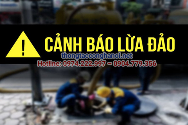 Cảnh giác với các đơn vị thông tắc cống lừa đảo tại An Lão