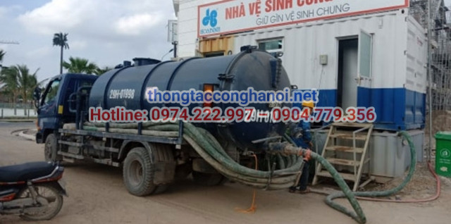 Dịch vụ hút bể phốt Hưng Thịnh tại khu công nghiệp