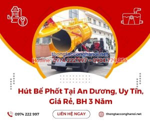 hút bể phốt tại an dương