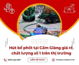 bể phốt tại Cẩm Giàng