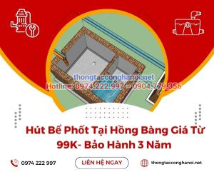 hút bể phốt tại hồng bàng