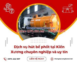 Hút bể phốt tại Kiến Xương