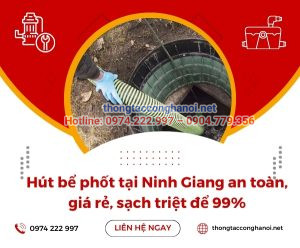 hút bể phốt tại Ninh Giang