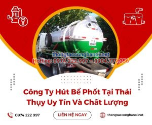 hút bể phốt thái thuỵ