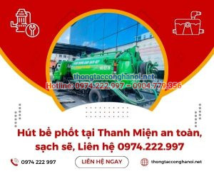 Hút bể phốt tại Thanh Miện