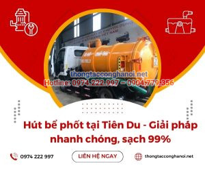 Hút bể phốt tại Tiên Du