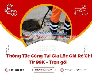 thông tắc cống tại gia lộc