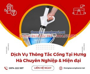 thông tắc cống tại hưng hà