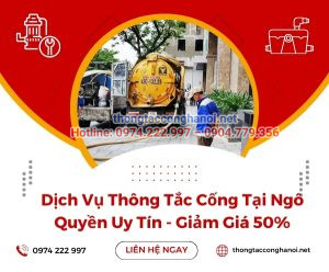 thông tắc cống tại ngô quyền