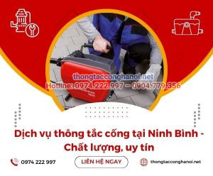 thông tắc cống tại Ninh Bình