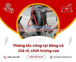 Thông tắc cống tại Sông Lô