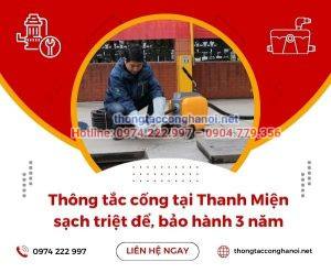 thông tắc cống tại Thanh Miện