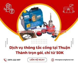 Thông tắc cống tại Thuận Thành