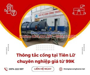 Thông tắc cống tại Tiên Lữ