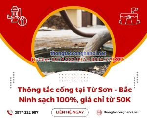 Thông tắc cống tại Từ Sơn