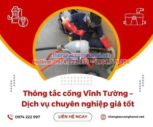 Thông tắc cống Vĩnh Tường