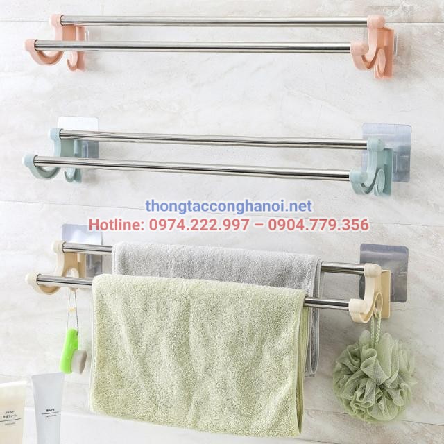 Giá treo dán tường đựng khăn mặt