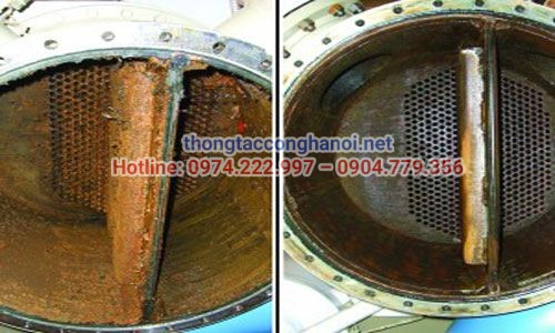hóa chất tẩy rửa cáu cặn đường ống