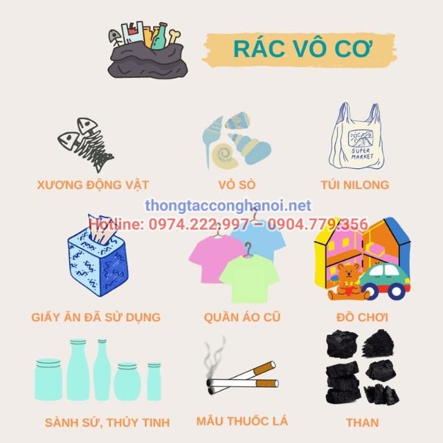 Rác vô cơ là gì?