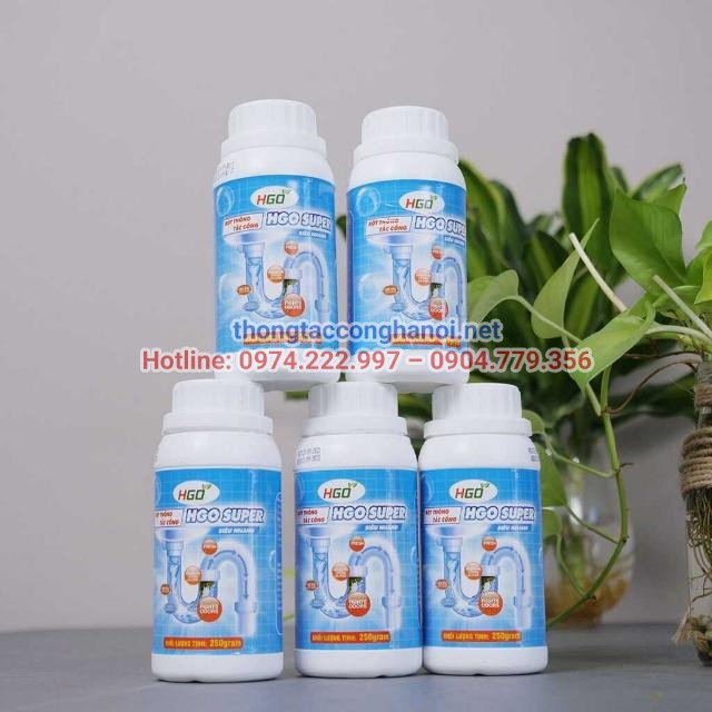 Sử dụng hóa chất thông tắc cống