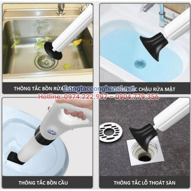 Lưu ý khi thông tắc bồn cầu bằng súng thông
