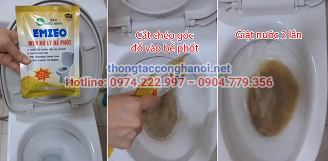 Dùng men vi sinh thông tắc bể phốt là cách đơn giản  và tiết kiệm